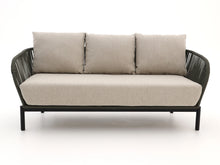 Load image into Gallery viewer, 3-seater outdoor rope sofa with plush beige cushions – Elara Grande 