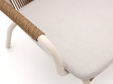 Load image into Gallery viewer, Close-up of rope weave and cushion fabric – Chelsea outdoor set