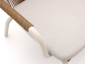 Close-up of rope weave and cushion fabric – Chelsea outdoor set