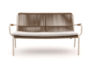 Chelsea 2-seater outdoor rope sofa – side view