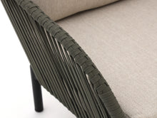 Load image into Gallery viewer, Close-up of beige weatherproof cushion fabric on outdoor sofa set