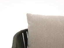 Load image into Gallery viewer, Close-up of beige weatherproof cushion fabric on outdoor sofa set