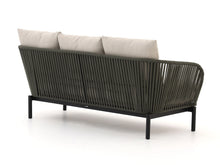 Load image into Gallery viewer, Rear view of Outdoor Studio’s Elara 3-seater sofa with HDPP rope weave