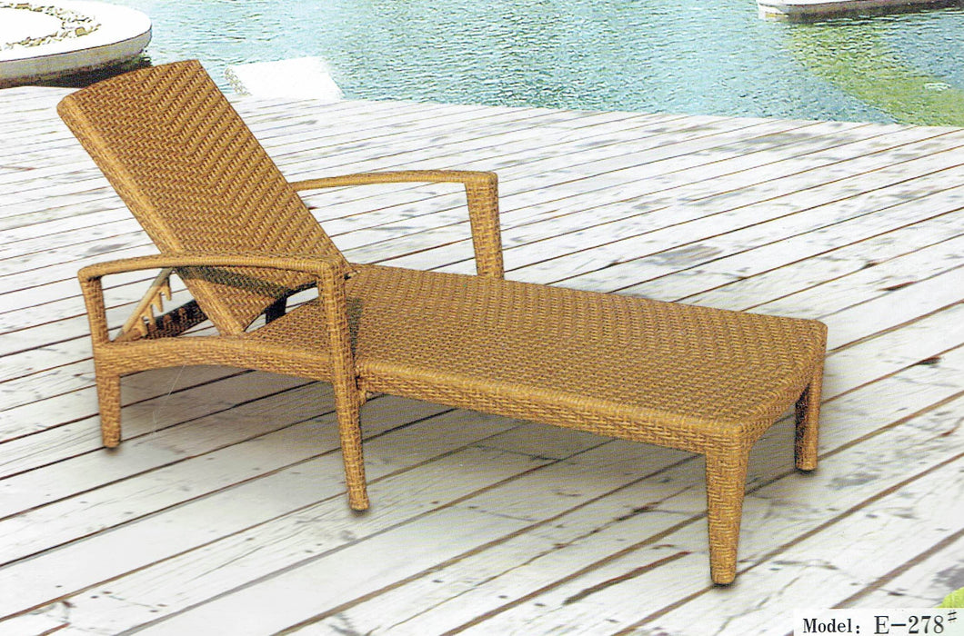 Della Sun Lounger - Wicker World